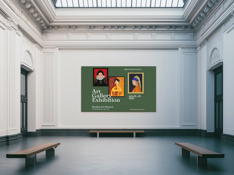 Art Museum Poster Mockup