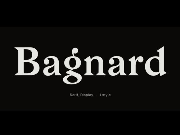 Bagnard: Old-Style Serif Font