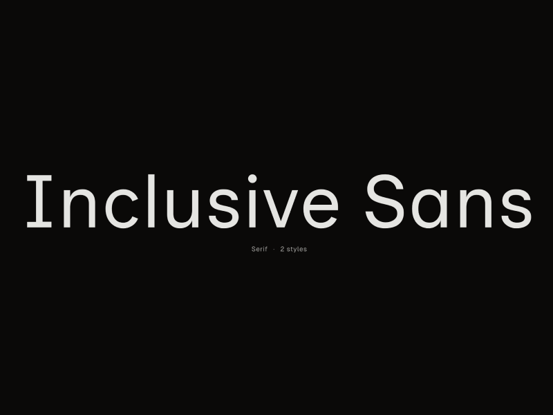 Inclusive Sans: Free Font Focused on Accessibility