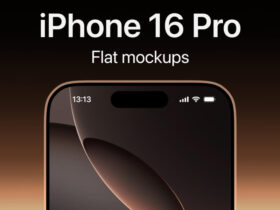 Free iPhone 16 Pro Flat Mockups