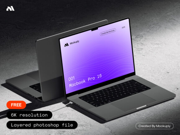 Macbook Pro 16 - PSD Mockup