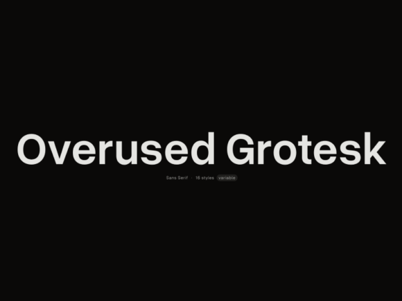 Overused Grotesk: Swiss-Style Free Font