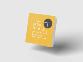 Square Magazine Mockup