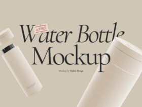 Thermos Water Bottle Mockup