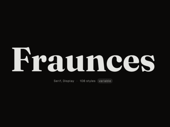 Fraunces: Free Serif Font in 108 Styles