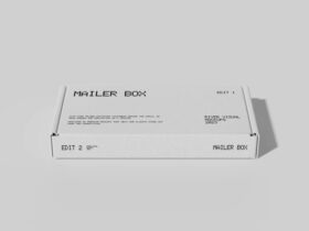 Mailer Box Packaging Mockup