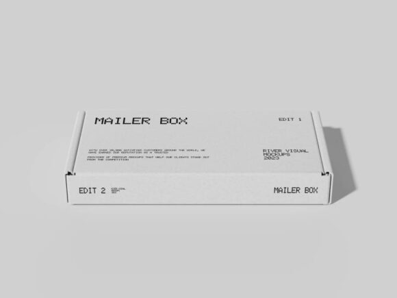 Mailer Box Packaging Mockup