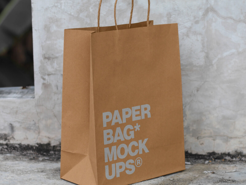 Paper Bag PSD Mockup