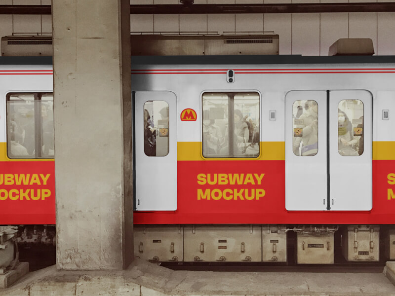 Subway PSD Mockup Freebiesbug