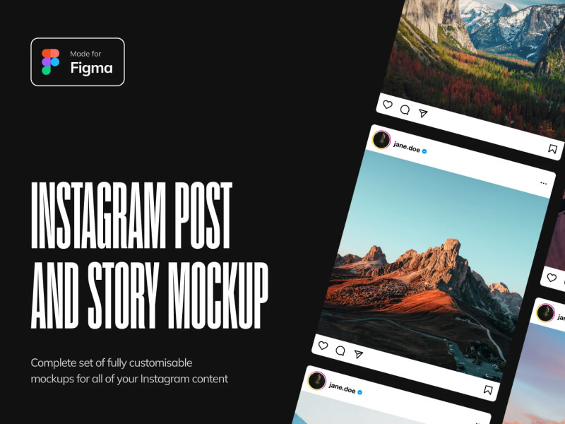 Instagram Post & Story Mockups