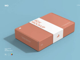 Simple Box Mockup - Free PSD