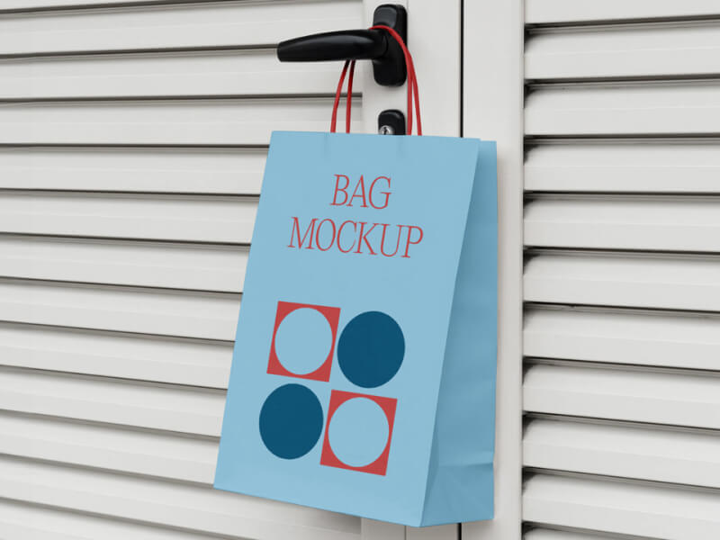 Small Paper Bag Mockup