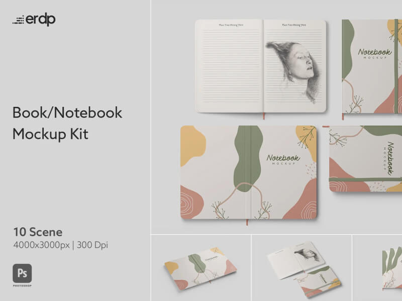 Book/Notebook PSD Mockup